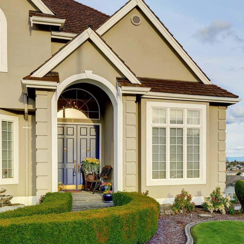New exterior entry door
